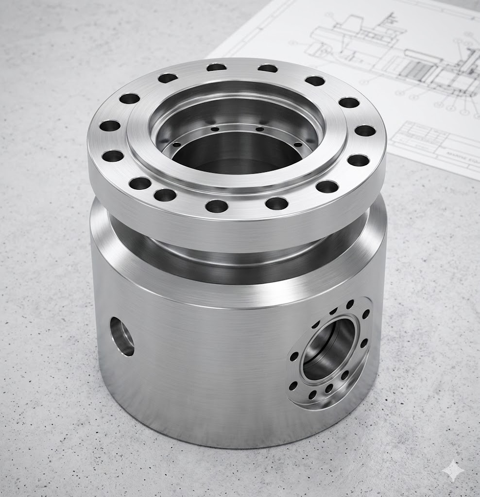 Duplex Stainless Steel Forged Steel Gate Valve Closure for Marine Engineering