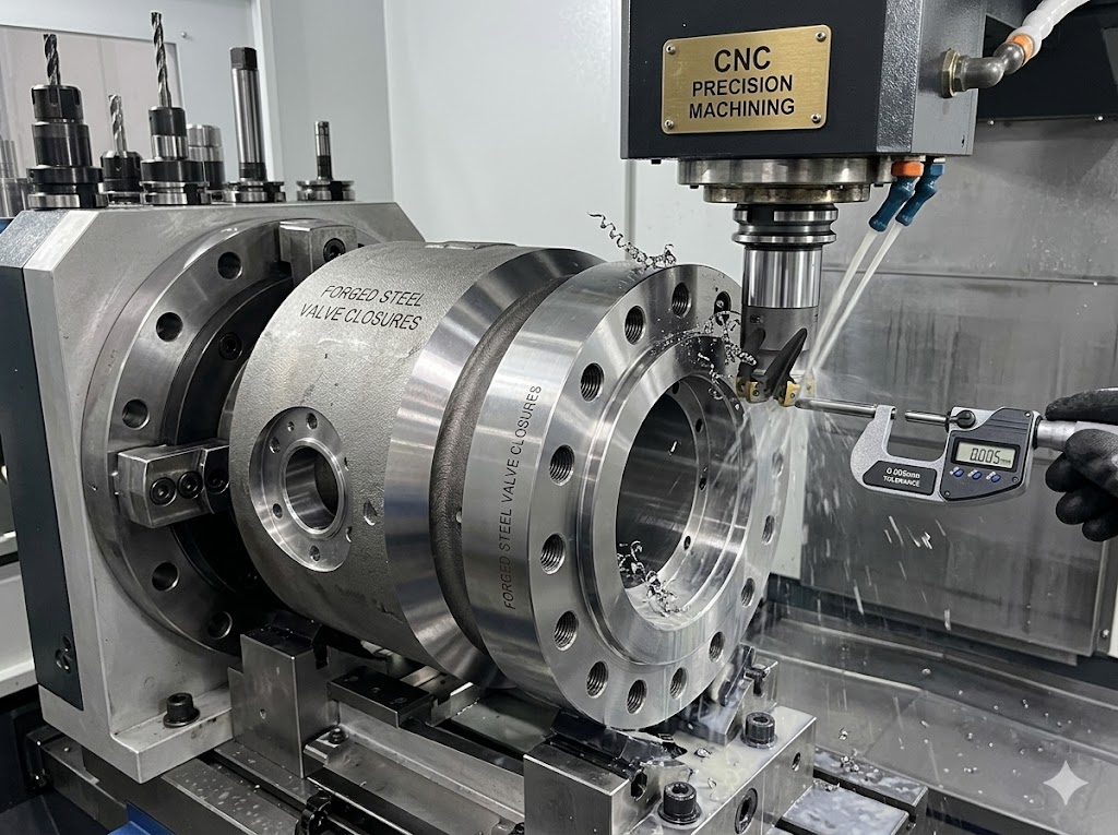 CNC Precision Machining for Forged Steel Valve Closures