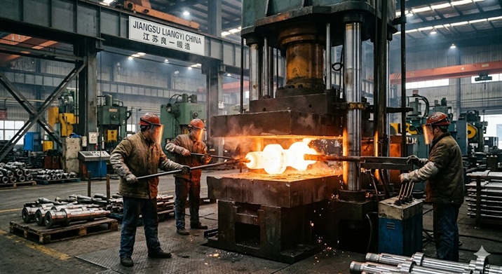 Forging Steel Valve Stems Open Die Forging Production Process - Jiangsu Liangyi China
