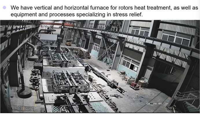 Quenching and tempering heat treatment for forged steam turbine rotor shaft blanks