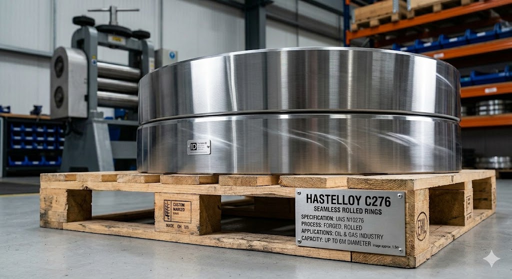 Hastelloy C276 Seamless Rolled Rings — UNS N10276 Forged Rings up to 6m Diameter for Oil and Gas Industry