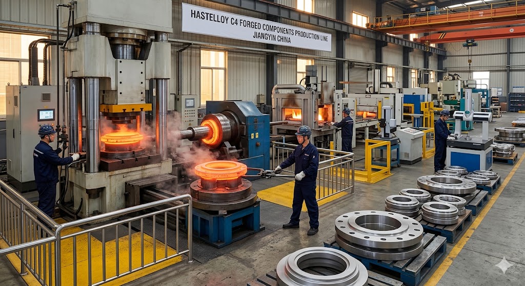 Jiangyin China Hastelloy C4 Forged Components Production Line with Advanced Equipment