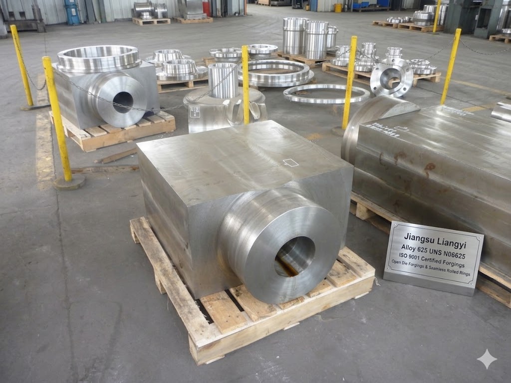 Inconel 625 Forging Parts Manufacturer — China ISO 9001 Certified Alloy 625 UNS N06625 Open Die Forgings and Seamless Rolled Rings by Jiangsu Liangyi