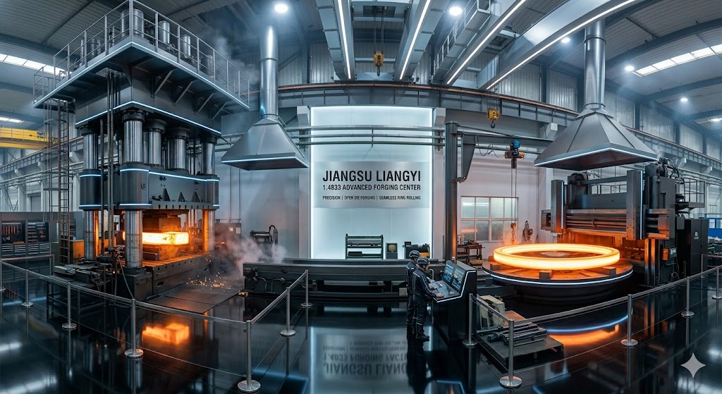 Jiangsu Liangyi 1.4833 Forging Factory Equipment | Advanced Open Die Forging Press & Seamless Ring Rolling Machine