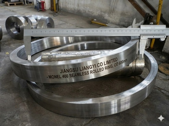 Monel 400 seamless rolled ring, OD 600mm, Jiangsu Liangyi manufacturing