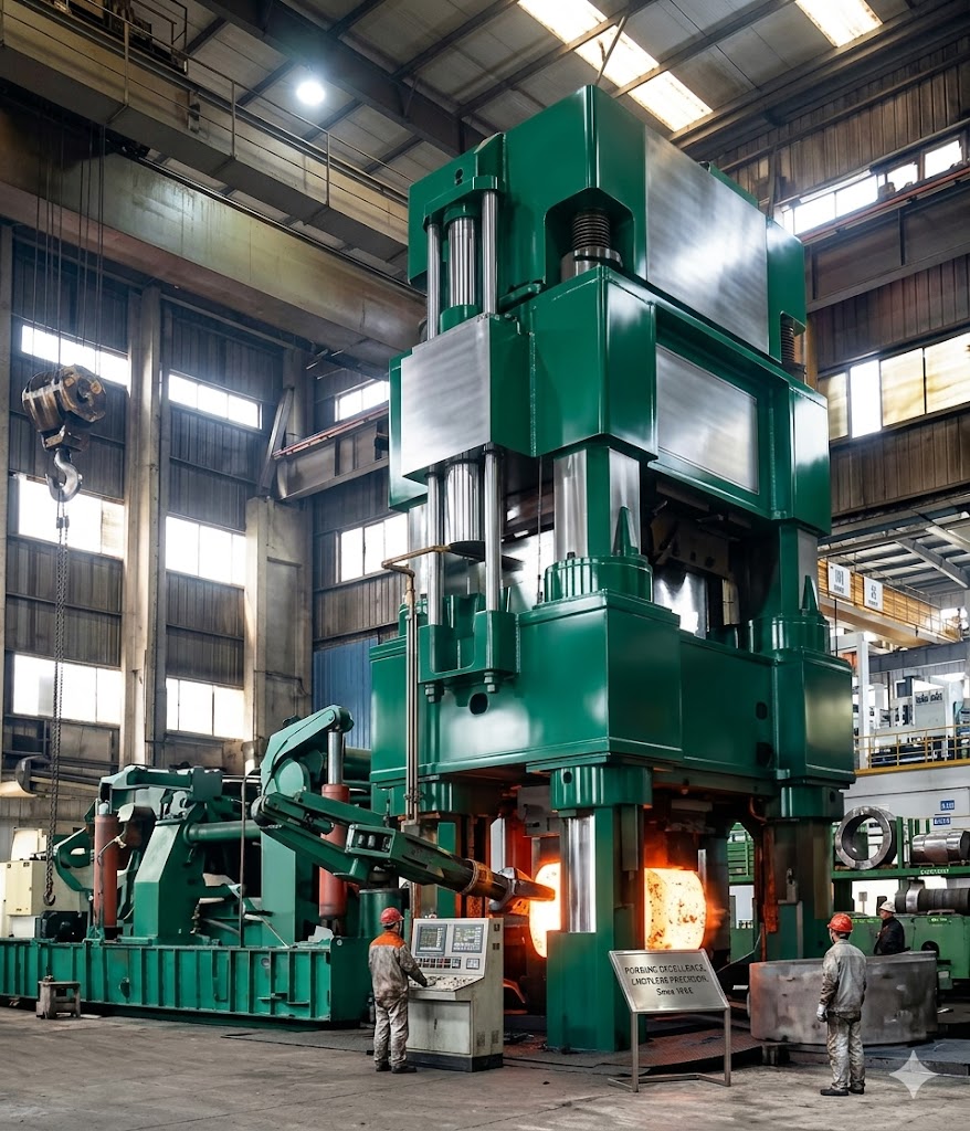 1.3912 Ni36 Invar Alloy Open Die Forging Production — 6000 Ton Hydraulic Press at Jiangsu Liangyi Forging Facility, Jiangsu China