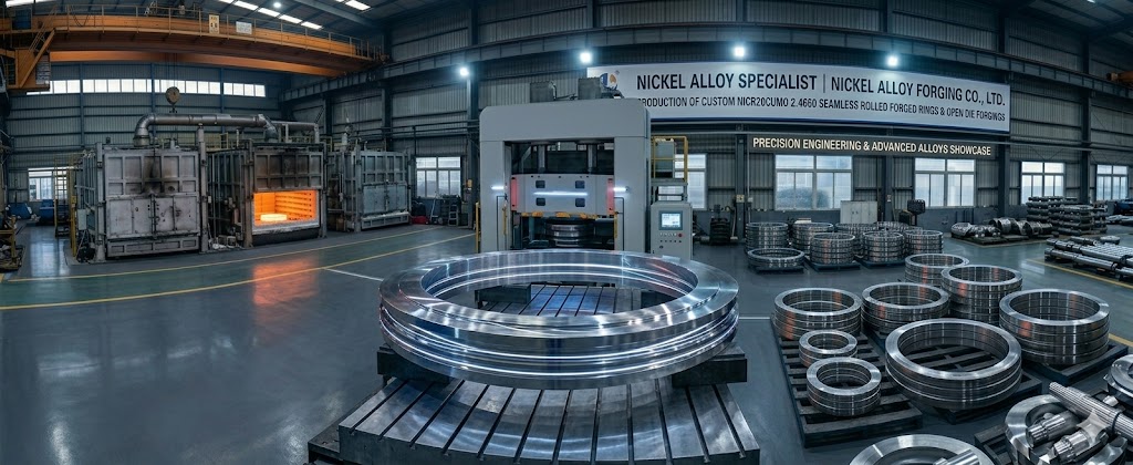 Custom NiCr20CuMo 2.4660 Seamless Rolled Forged Rings & Open Die Forgings Production at Jiangsu Liangyi Factory