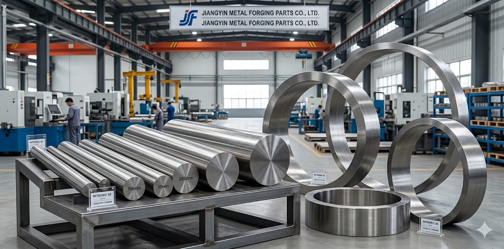 Nitronic 60 forged bars and seamless rolled rings manufactured in Jiangyin China