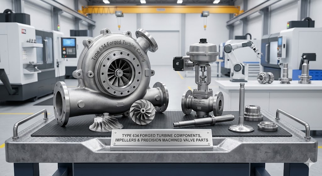 Type 634 Forged Turbine Components, Impellers and Precision Machined Valve Parts