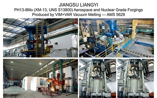 PH13-8Mo (XM-13, UNS S13800) Aerospace and Nuclear Grade Forgings Produced by VIM+VAR Vacuum Melting — AMS 5629 