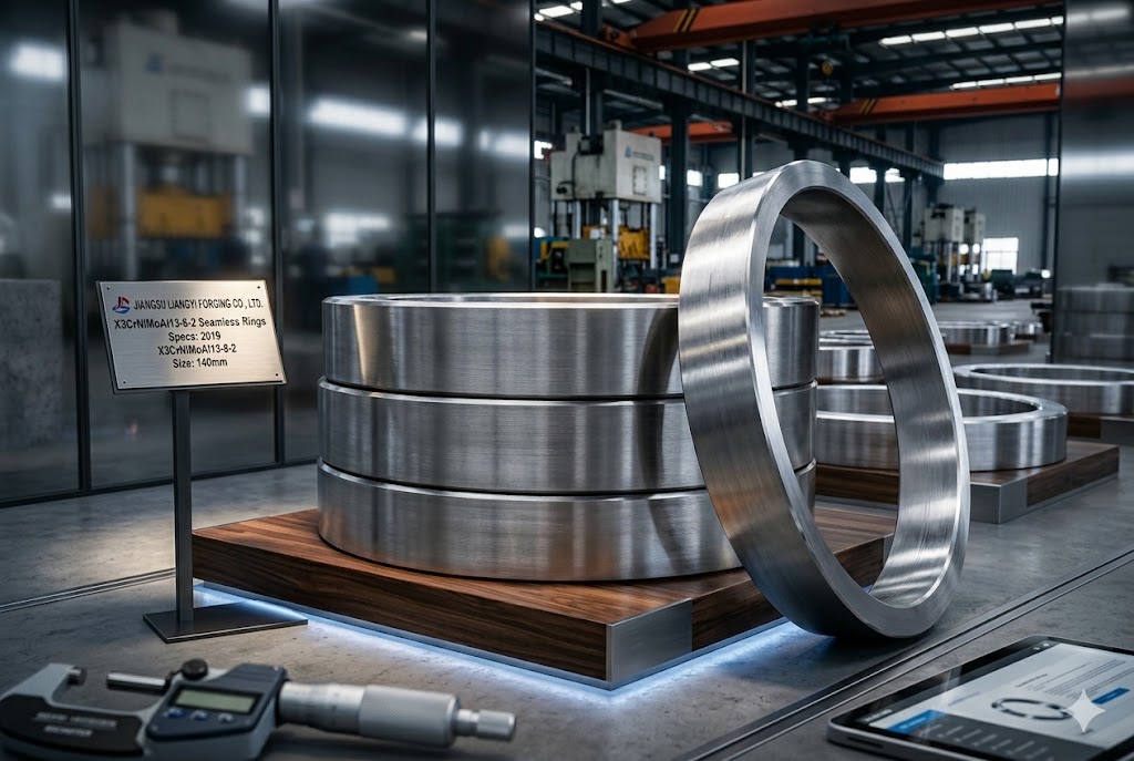 X3CrNiMoAl13-8-2 seamless rolled forged rings from Jiangsu Liangyi