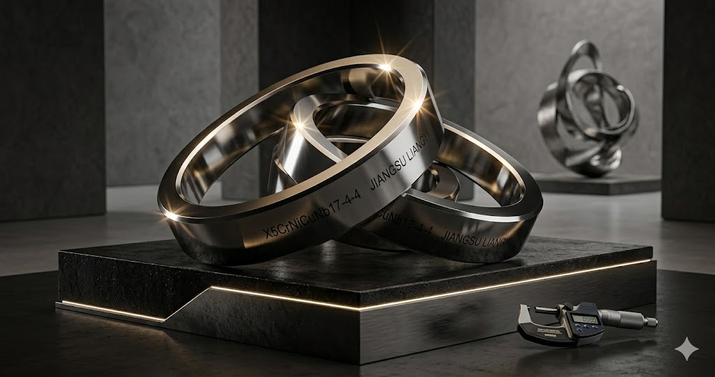 X5CrNiCuNb17-4-4 seamless rolled forged rings for valves and turbines, produced by Jiangsu Liangyi China forging manufacturer