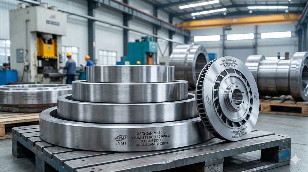 X8CrCoNiMo10-6 seamless rolled rings and turbine discs produced by Jiangsu Liangyi China